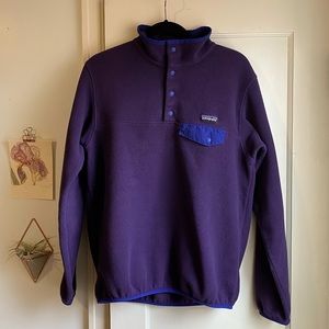 Patagonia Synchilla Purple Fleece Jacket Large